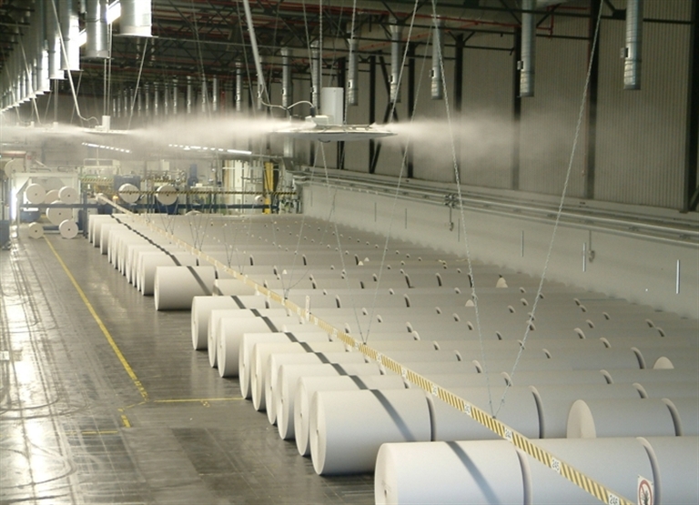Luftbefeuchtung in die Papierindustrie und Verarbeitung