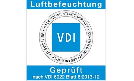Sichere Luftbefeuchtung durch VDI Zertifizierung