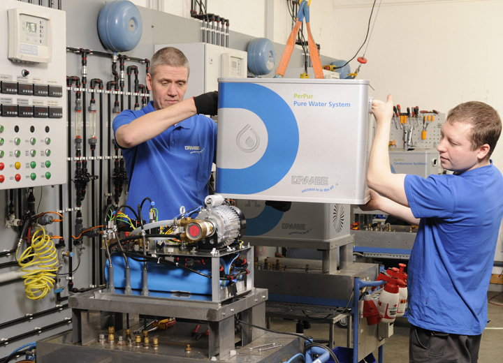 Full-Service-Wartung für die DRAABE Luftbefeuchtungs- und Wasseraubereitungssyteme