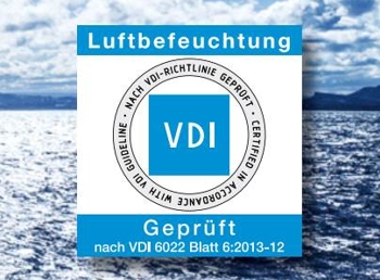 VDI-Zertifizierung für dezentrale Luftbefeuchtung VDI-Zertifizierung für dezentrale Luftbefeuchtung